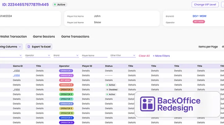 BackOffice Portal Redesign preview