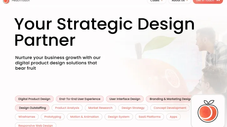 PeachTouch Homepage preview