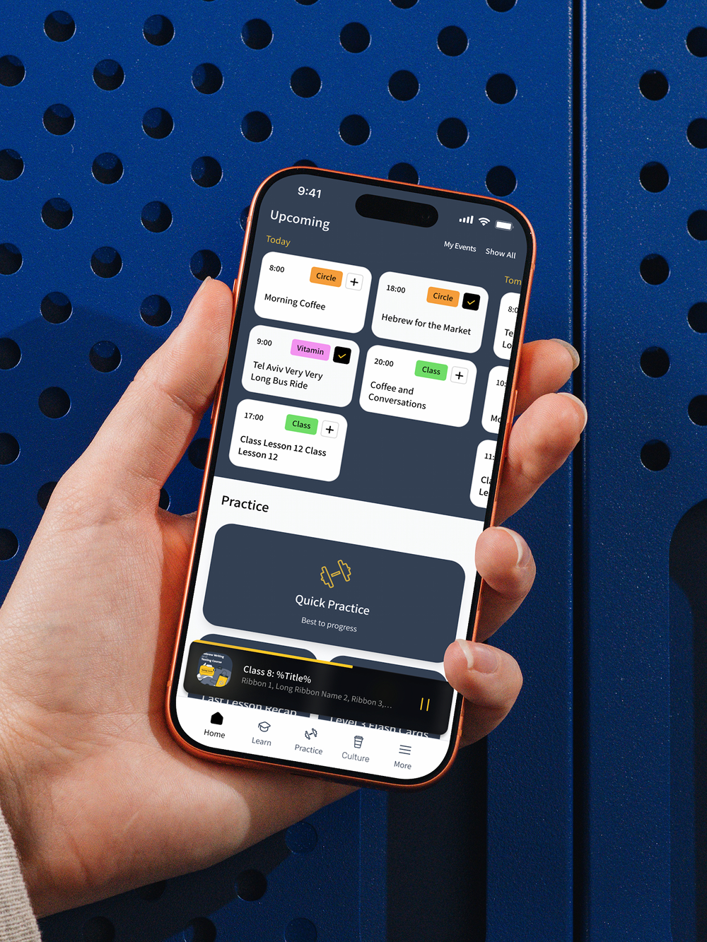 Citizen Café Platform — product screens for the learning platform.